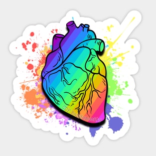 Rainbow Heart Sticker